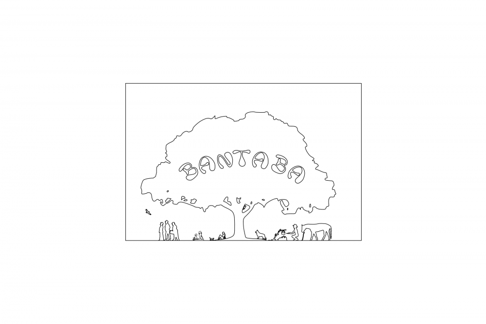 Bantaba Logo_Versammlung unter Baum